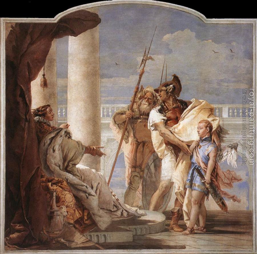 Giovanni Battista Tiepolo : Villa Valmarana Aeneas Introducing Cupid Dressed as Ascanius to Dido